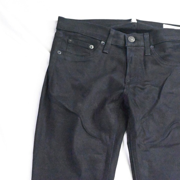 Rag + Bone 27 Legging Super Skinny Black Brushed Knit Jeans - Picture 2 of 7